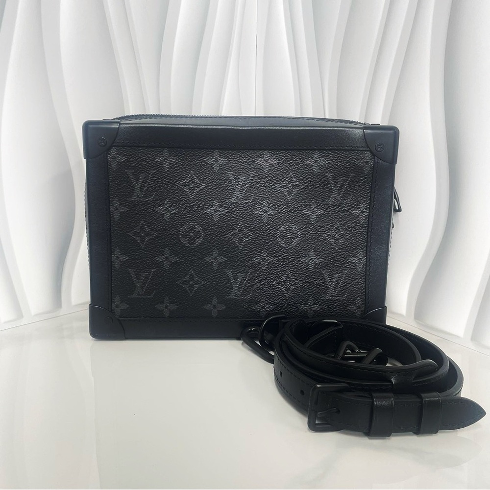 Louis Vuitton Black Monogram Eclipse Canvas Soft Trunk Bag